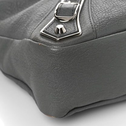 Balenciaga Chevre Silver Metallic Edge Hardware Town Gris Acier 9 of 10