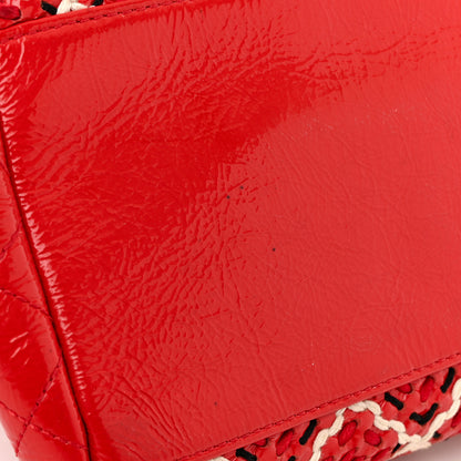 Chanel Patent Hand Embroidered Just Mademoiselle Red 12 of 13