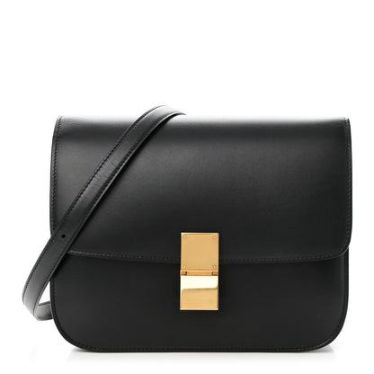 Celine Box Calfskin Medium Classic Box Flap Bag Black 1 of 10
