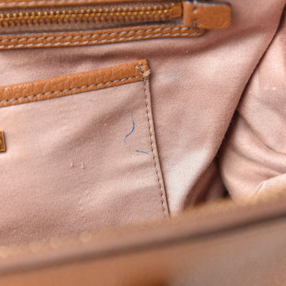 Miu Miu Goatskin Madras Bowling Bag Cuoio 8 of 13