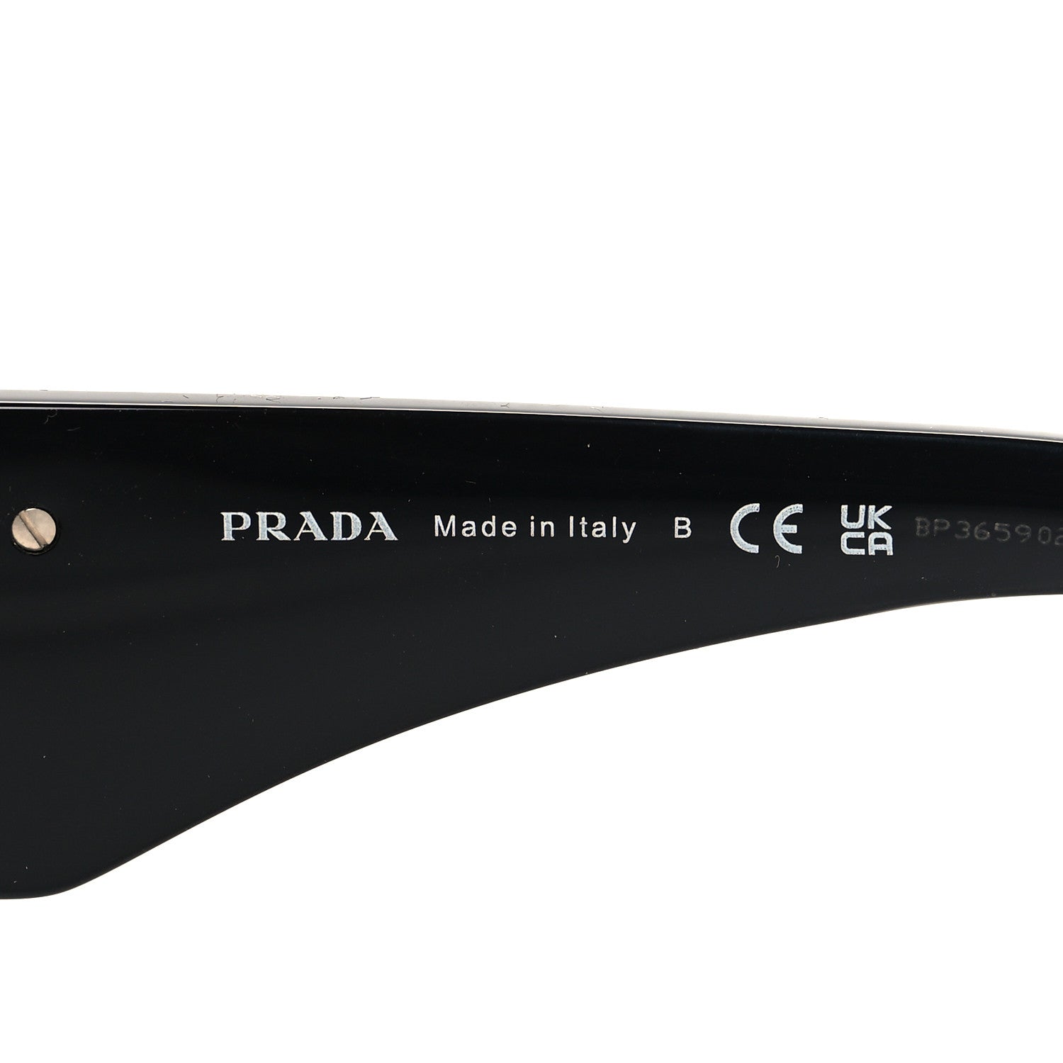 Prada Acetate Symbole Sunglasses SPR 13Z Black 5 of 7