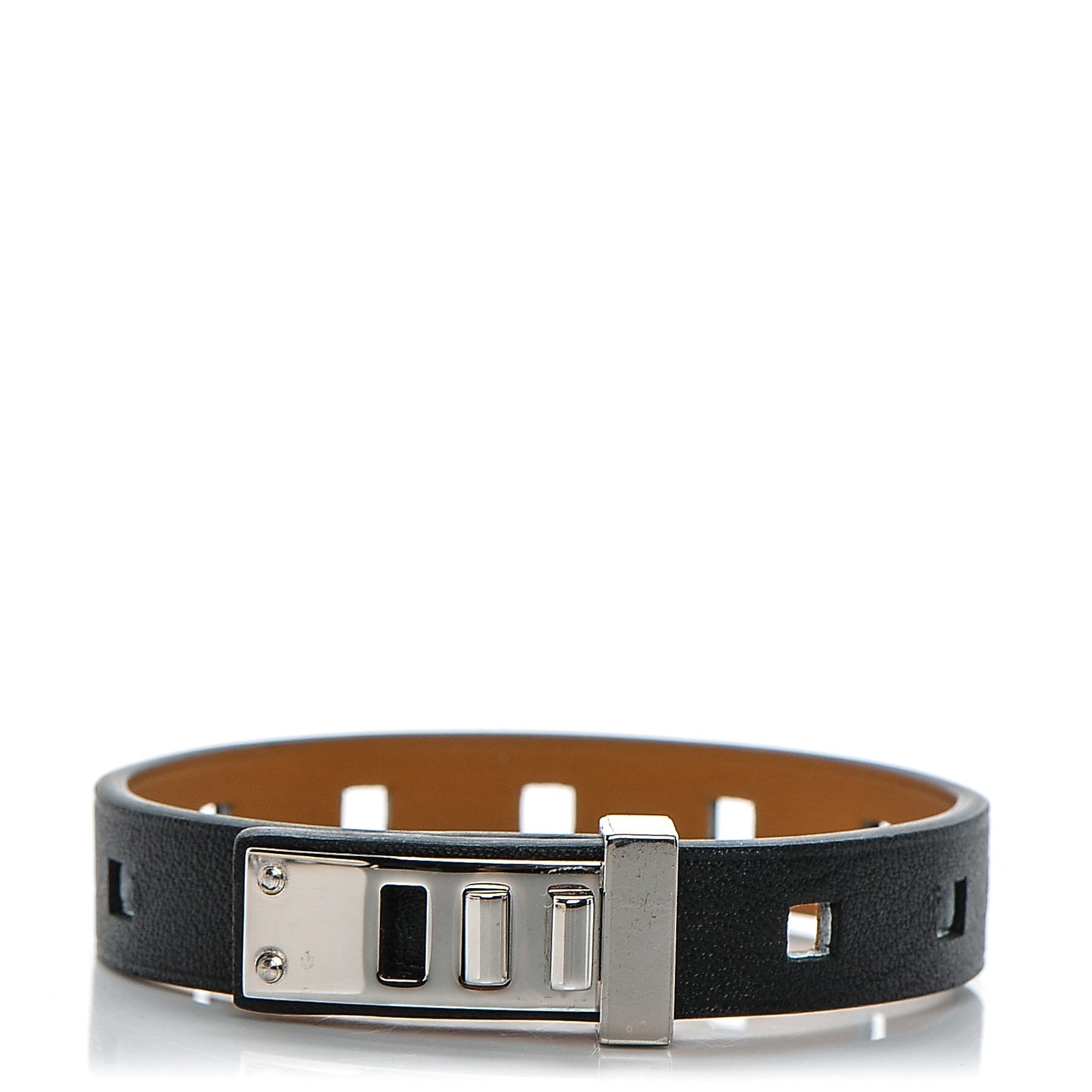 Swift Mini Dog Perforated Square Bracelet T4 Black