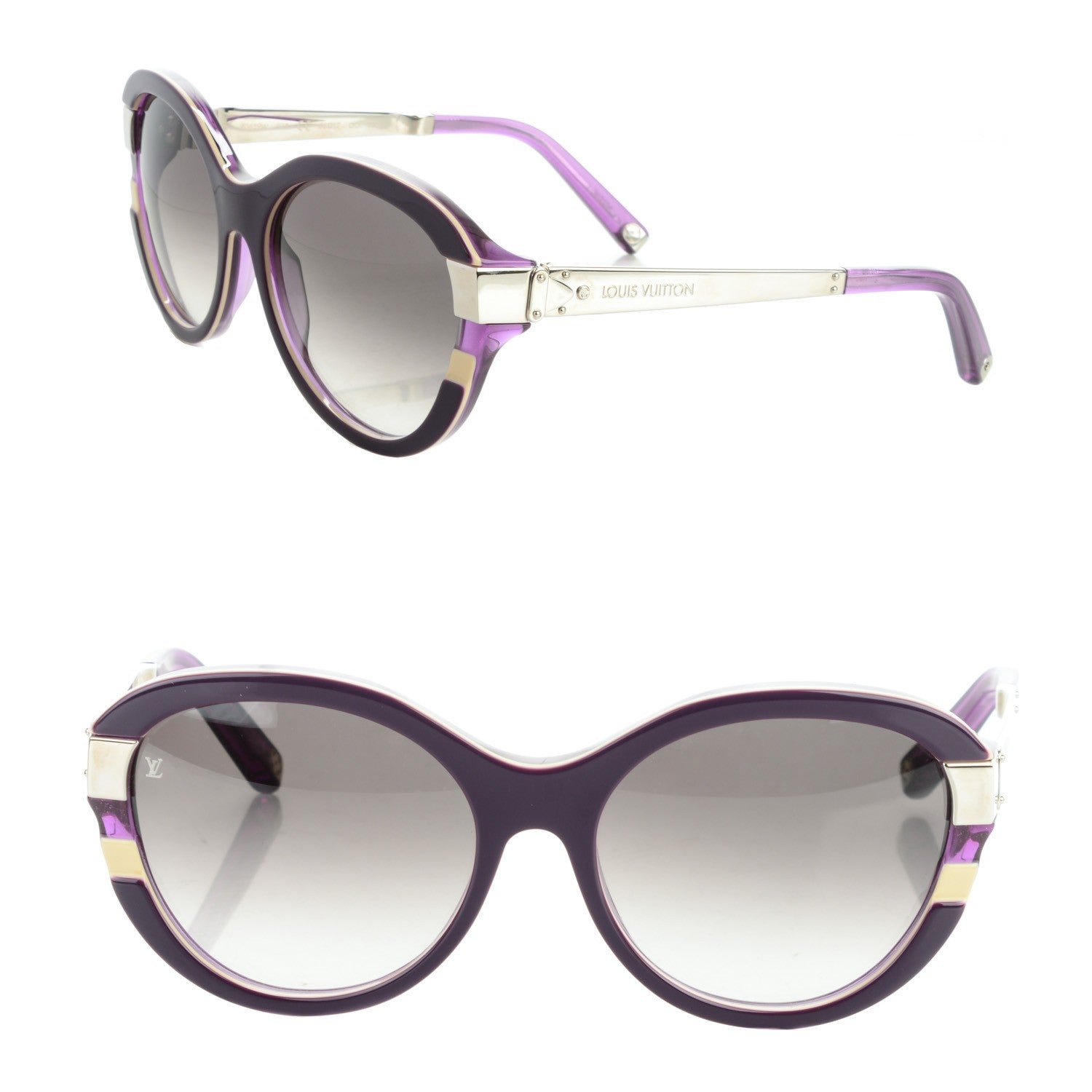 Louis Vuitton Petit Soupcon Cat Eye Sunglasses Z0639W Violet 1 of 6