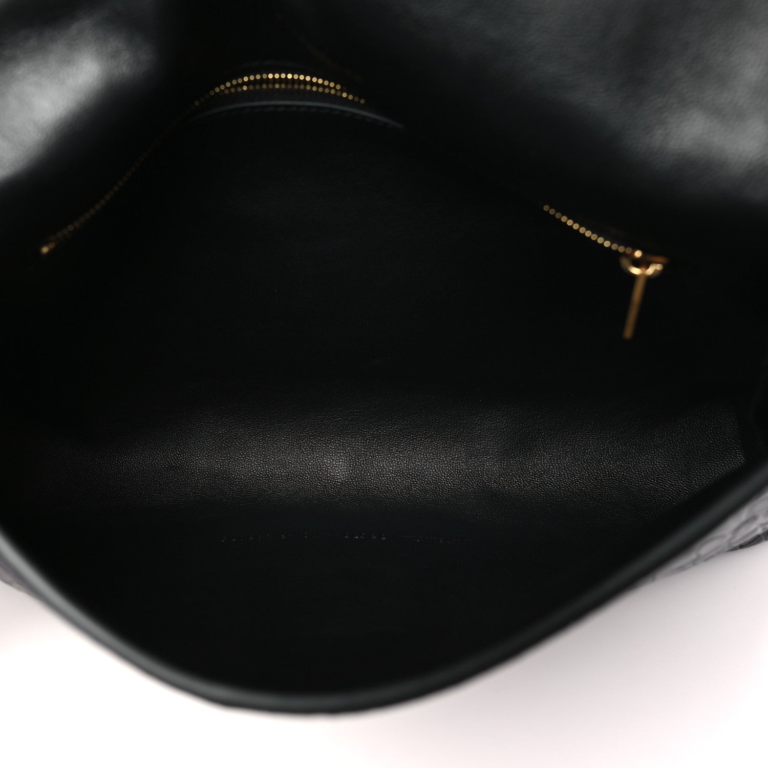 Balenciaga Calfskin Crocodile Embossed Medium Crush Pochette Clutch Black 5 of 10