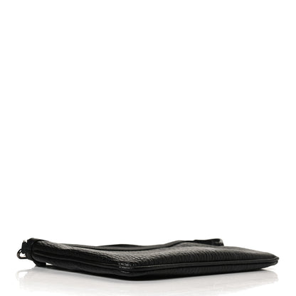 MCM Visetos Anya Shopper Tote Pouch Black 4 of 10