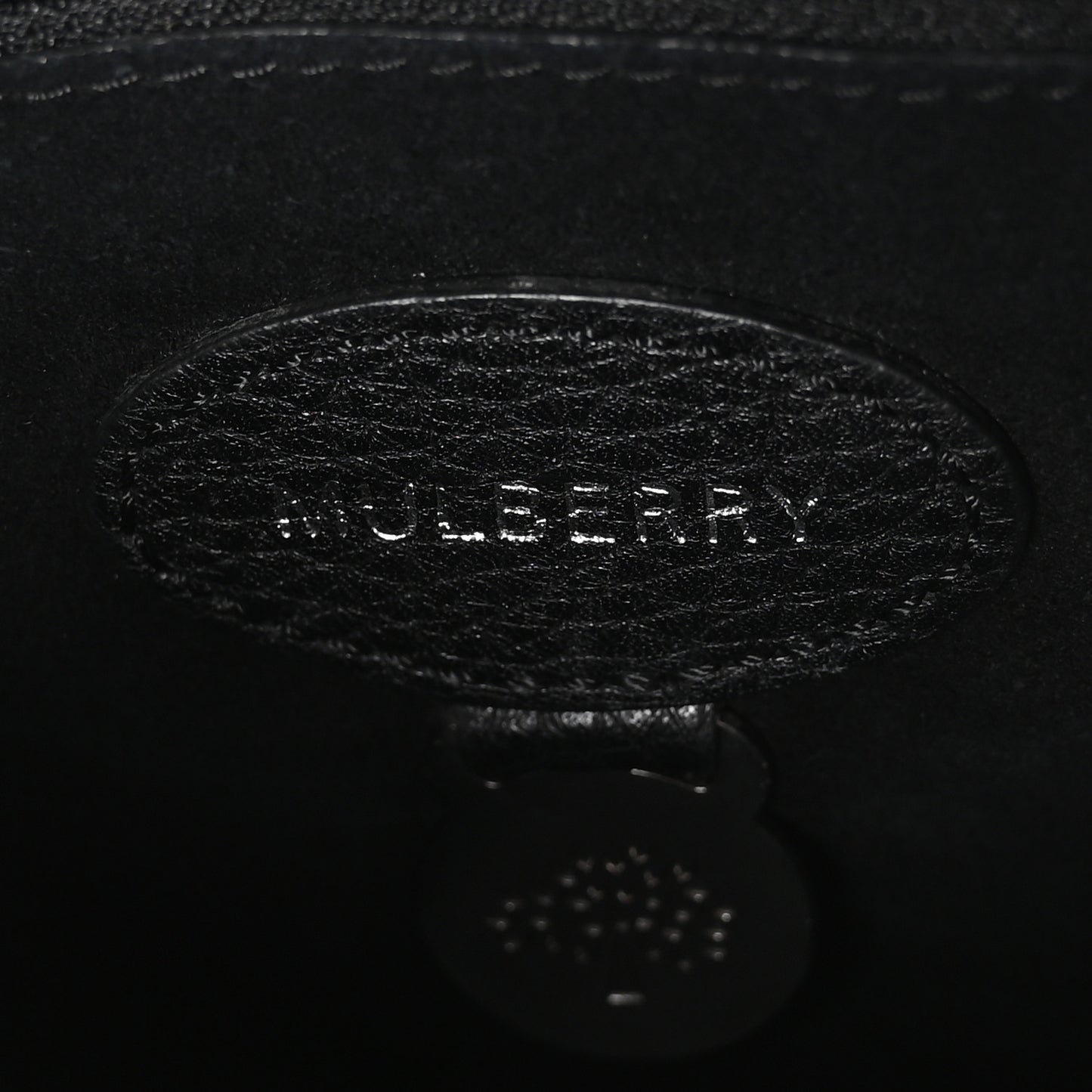 Classic Grain Calfskin Mini Lily Black