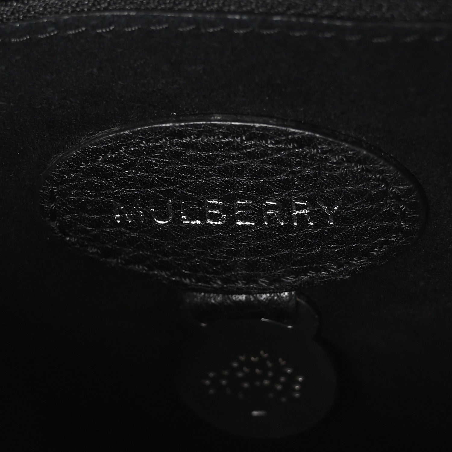 Mulberry Classic Grain Calfskin Mini Lily Black 6 of 11