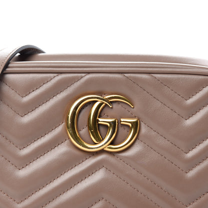 Gucci Calfskin Matelasse Small GG Marmont Chain Shoulder Bag Porcelain Rose 8 of 16