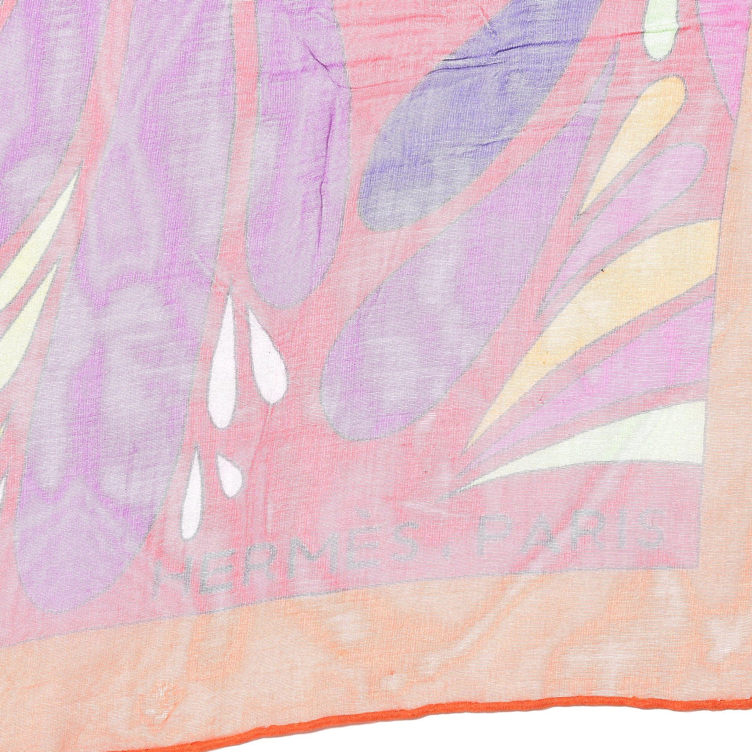 Hermes Mousseline Silk Millefleurs du Mexique Shawl 140 5 of 7