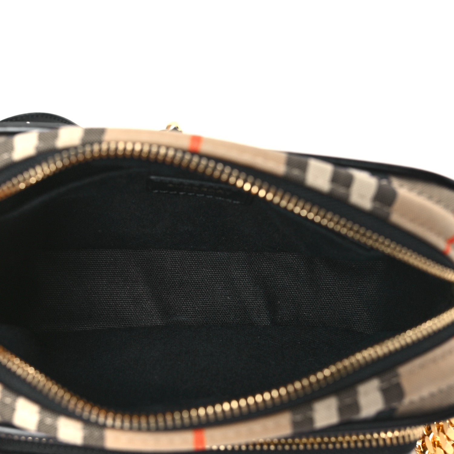 Burberry Calfskin Vintage Check Camera Bag Archive Beige 5 of 9