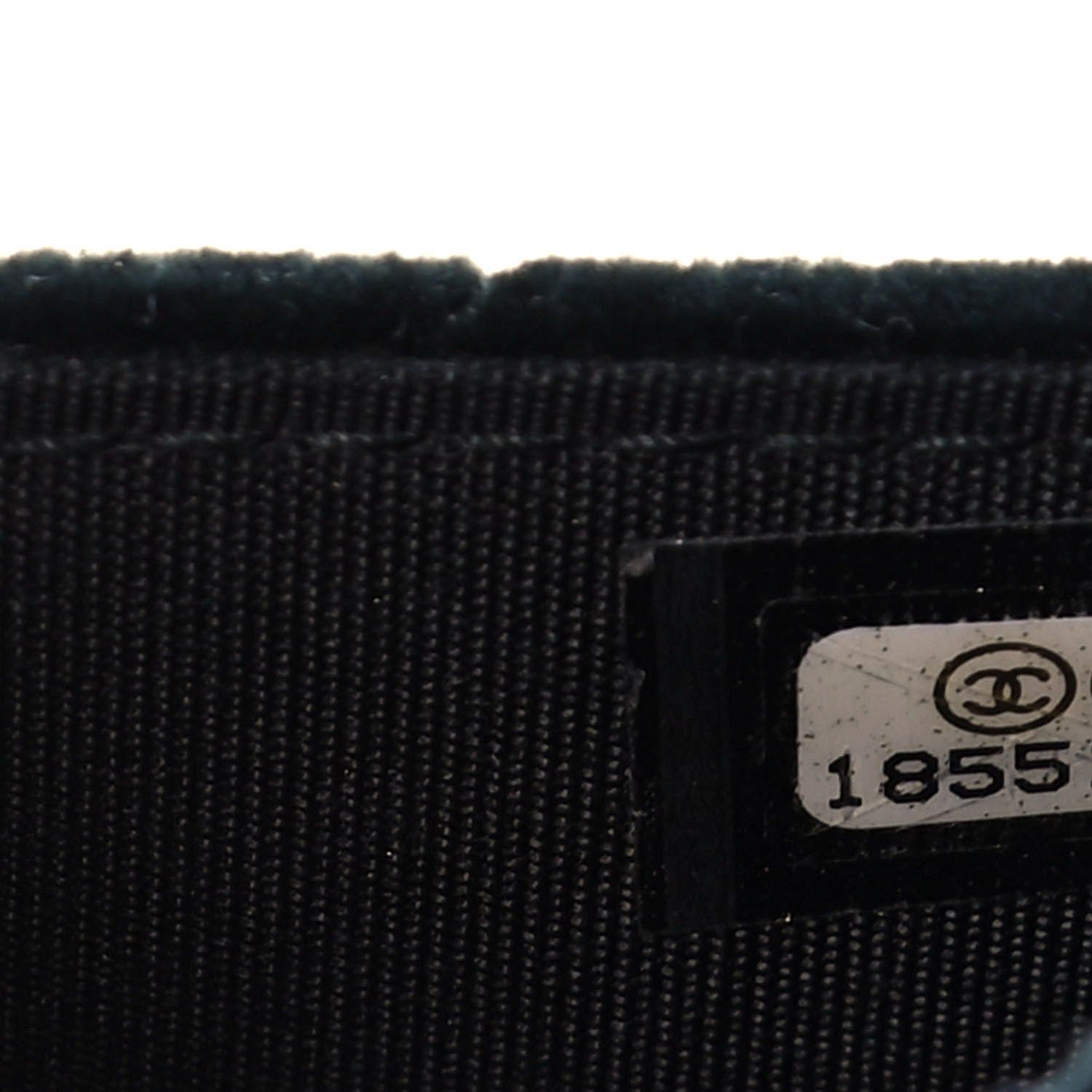 Chanel Velvet Quilted Boy Wallet On Chain WOC Black 8 of 14