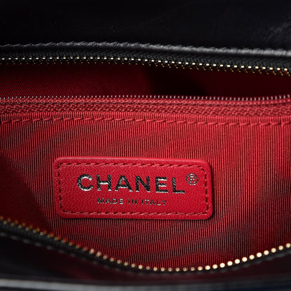 Chanel Aged Calfskin Quilted Large Gabrielle Hobo Black 6 of 10
