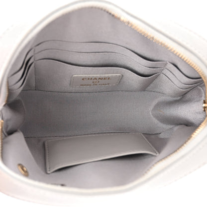 Chanel Caviar Quilted Camera Case Grey 5 of 10