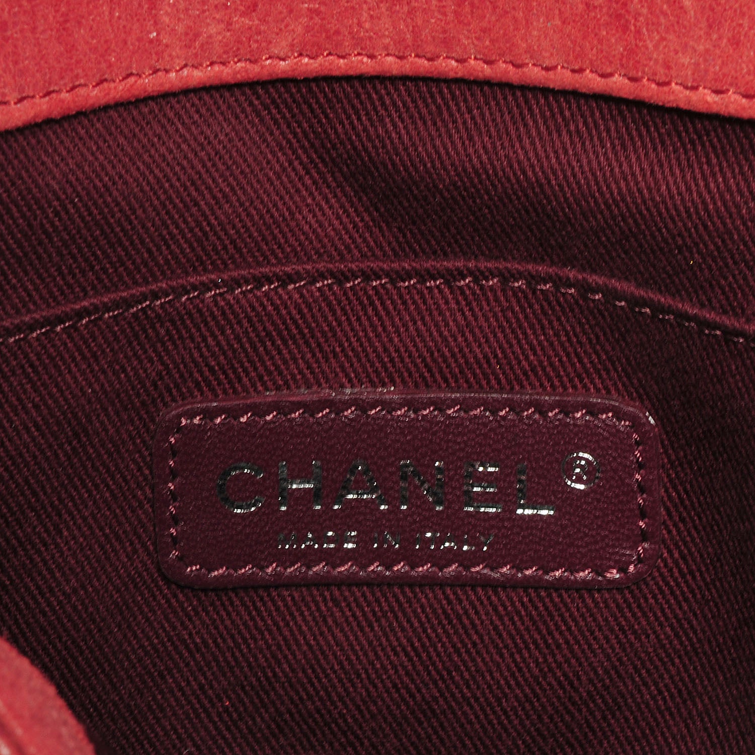 Chanel Iridescent Calfskin Quilted Small Gentle Square Boy Flap Red 9 of 9