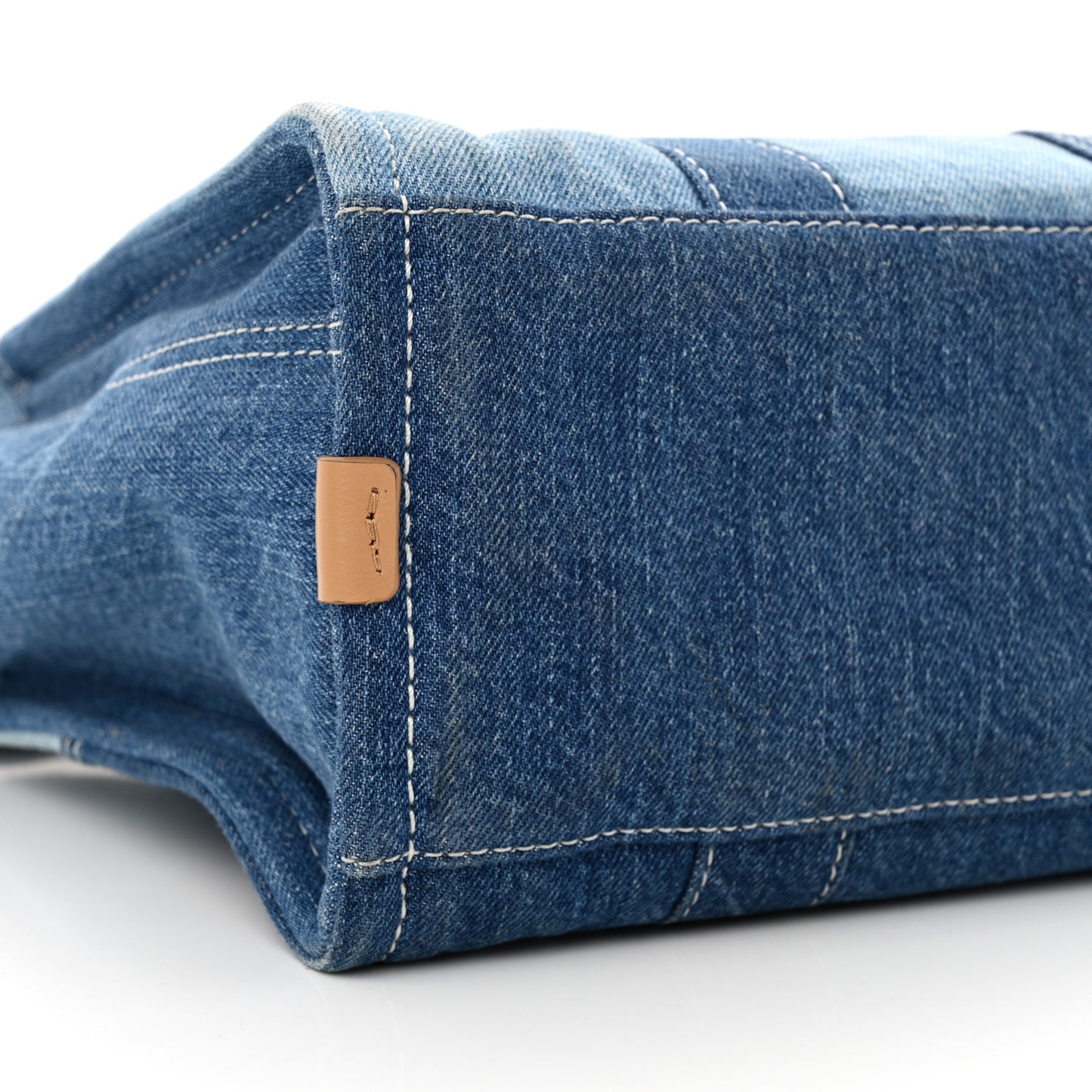 Denim Canvas Medium The Tote Bag Blue