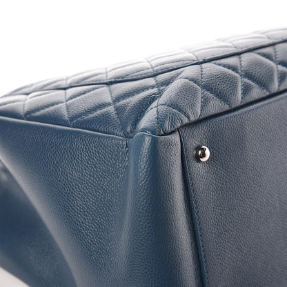 Chanel Caviar Quilted XL Grand Shopping Tote GST Navy Blue 12 of 15
