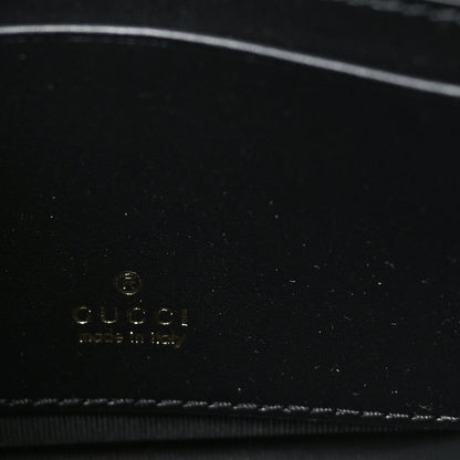 Gucci Shiny Calfskin Small Bamboo Night Bag Black 6 of 11
