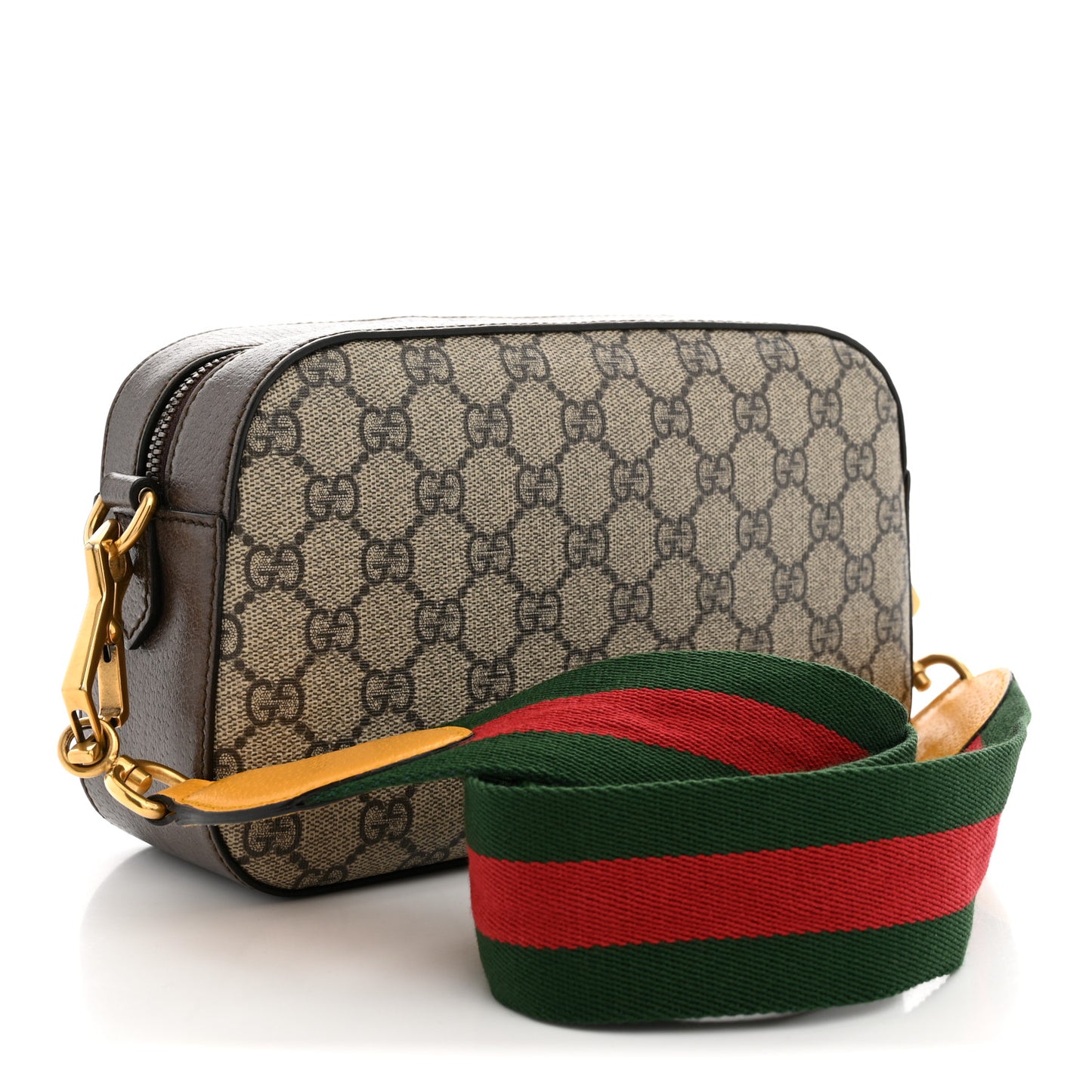 GG Supreme Monogram Web Neo Vintage Shoulder Bag Beige New Acero Crop