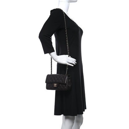 Chanel Lambskin Quilted Mini Rectangular Flap Dark Brown 2 of 11