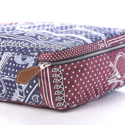 Hermes Silk Travelsilk Travel Cube Bordeaux Bleu Marine 12 of 20