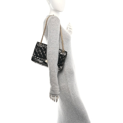 Chanel Distressed Patent Quilted 2.55 Reissue 226 Flap Black 2 of 10