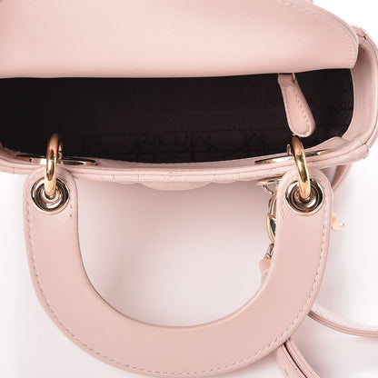 Christian Dior Lambskin Cannage Mini Lady Dior Rose Poudre 5 of 20