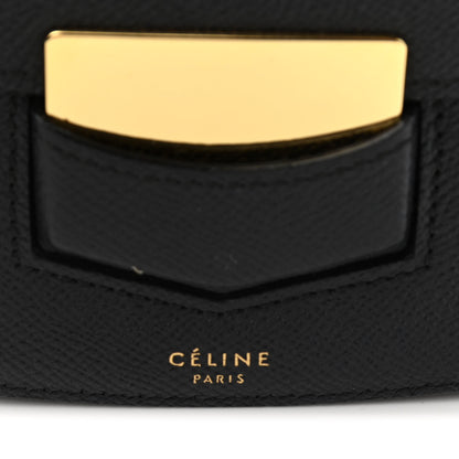 Celine Grained Calfskin Small Trotteur Black 6 of 12