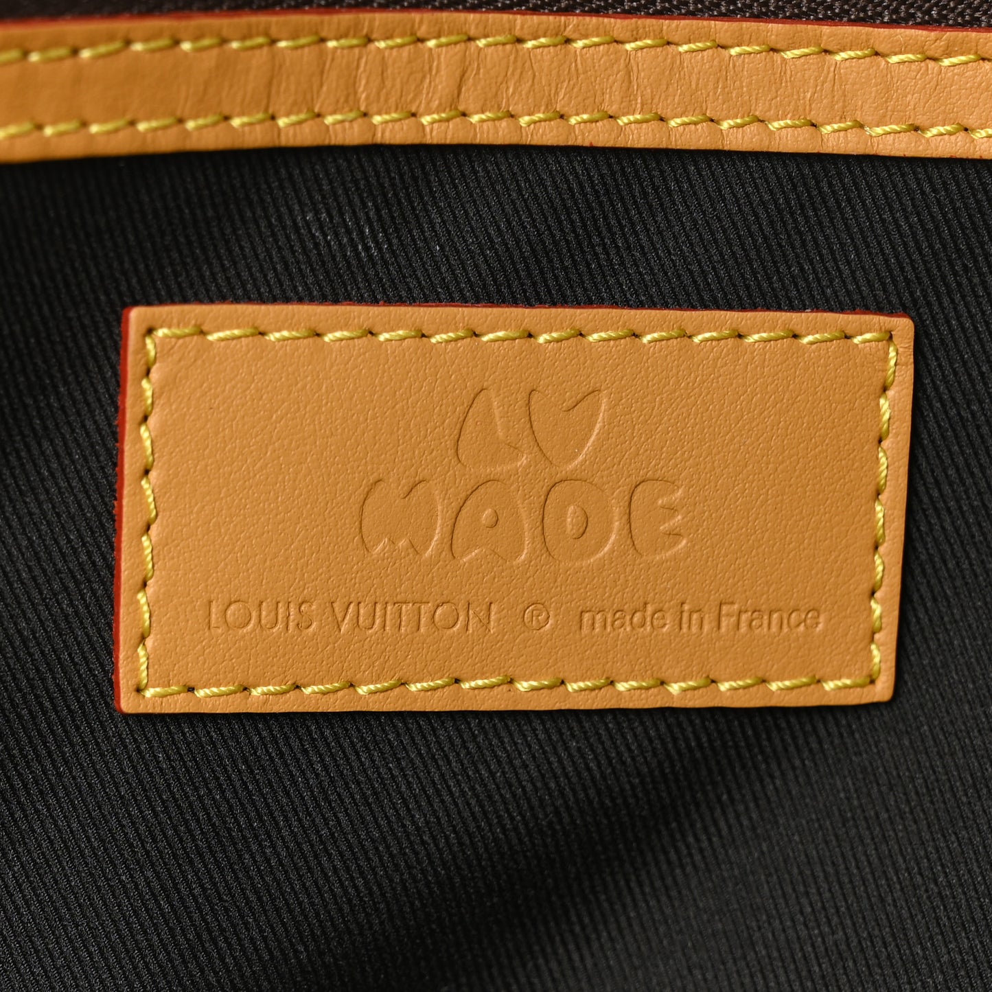 X NIGO Reverse Monogram Stripe Keepall Bandouliere 50 Brown
