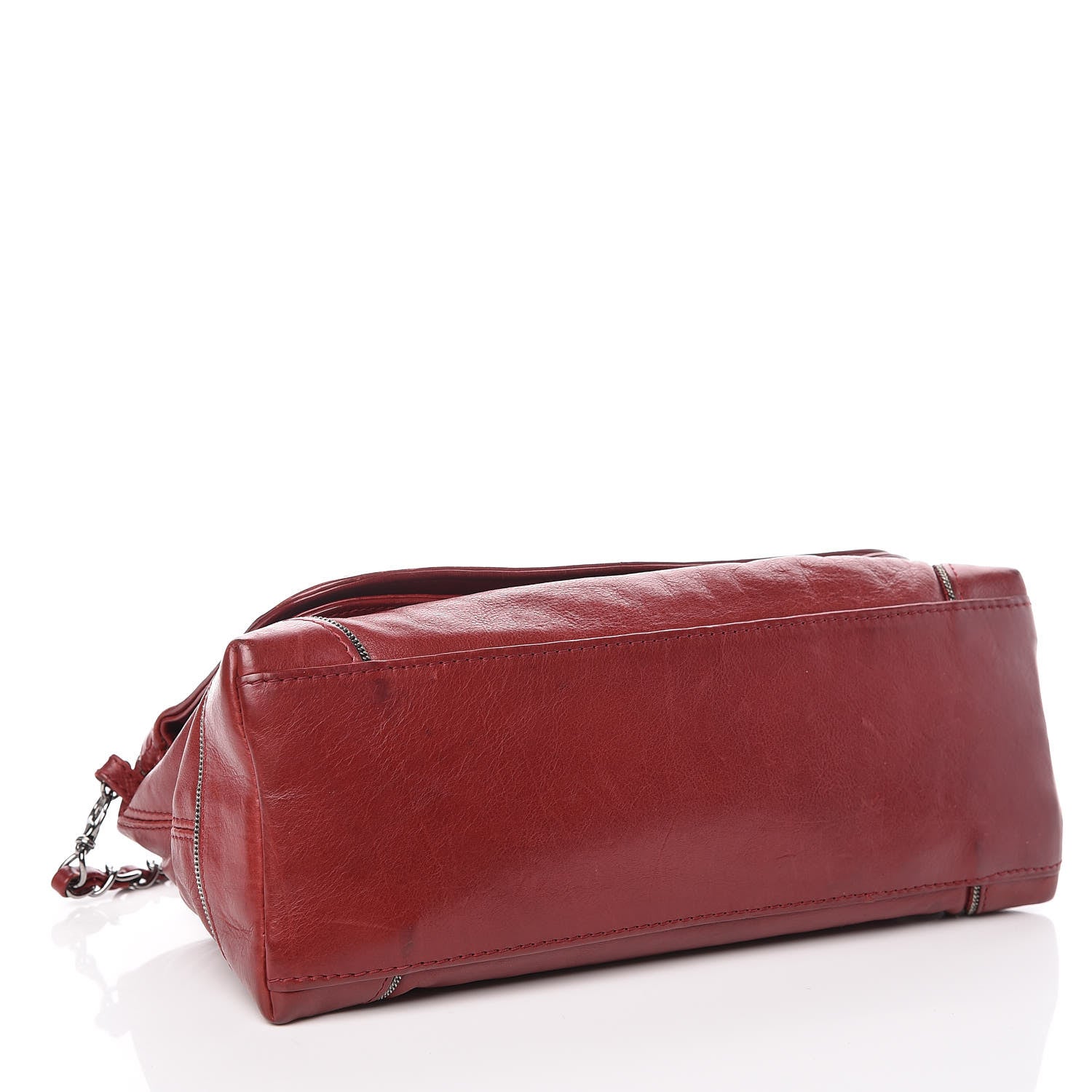 Chanel Lambskin CC Chain Shoulder Bag Red 4 of 15