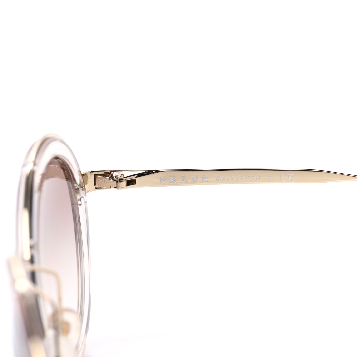 Prada Round Sunglasses SPR 50T Brown Havana 6 of 9