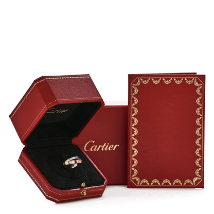 Cartier 18K Pink White Gold 6 Diamond LOVE Ring 49 4.75 6 of 6