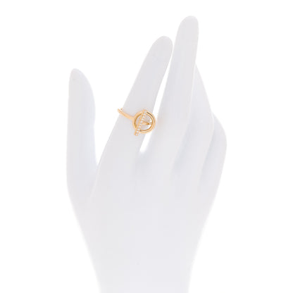 Hermes 18K Rose Gold Diamond PM Echappee Ring 50 5.25 2 of 5