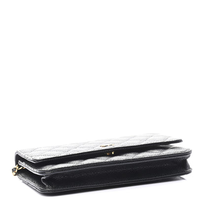 Chanel Caviar Quilted Wallet On Chain WOC Black 3 of 8