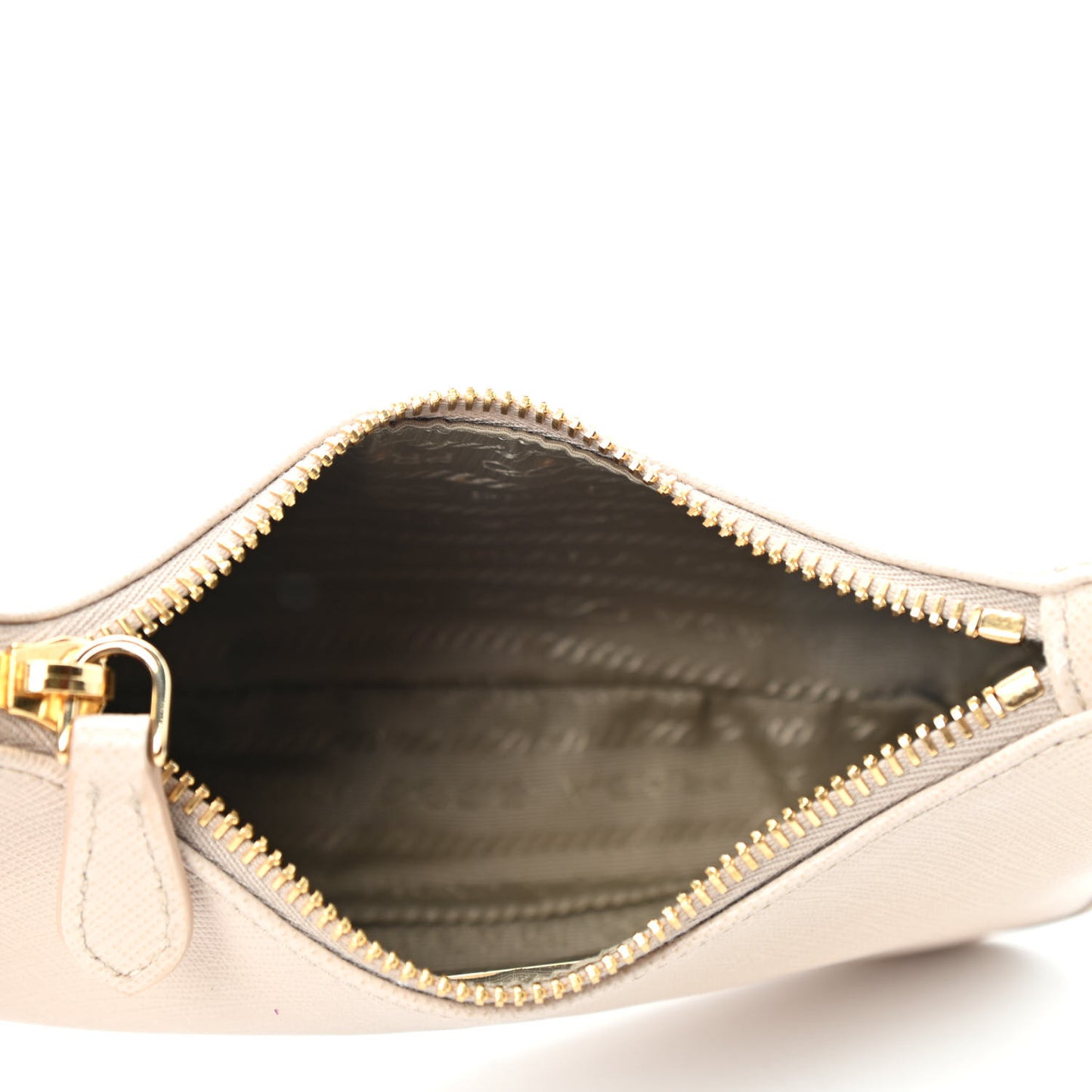 Saffiano Lux Mini Shoulder Bag Travertino