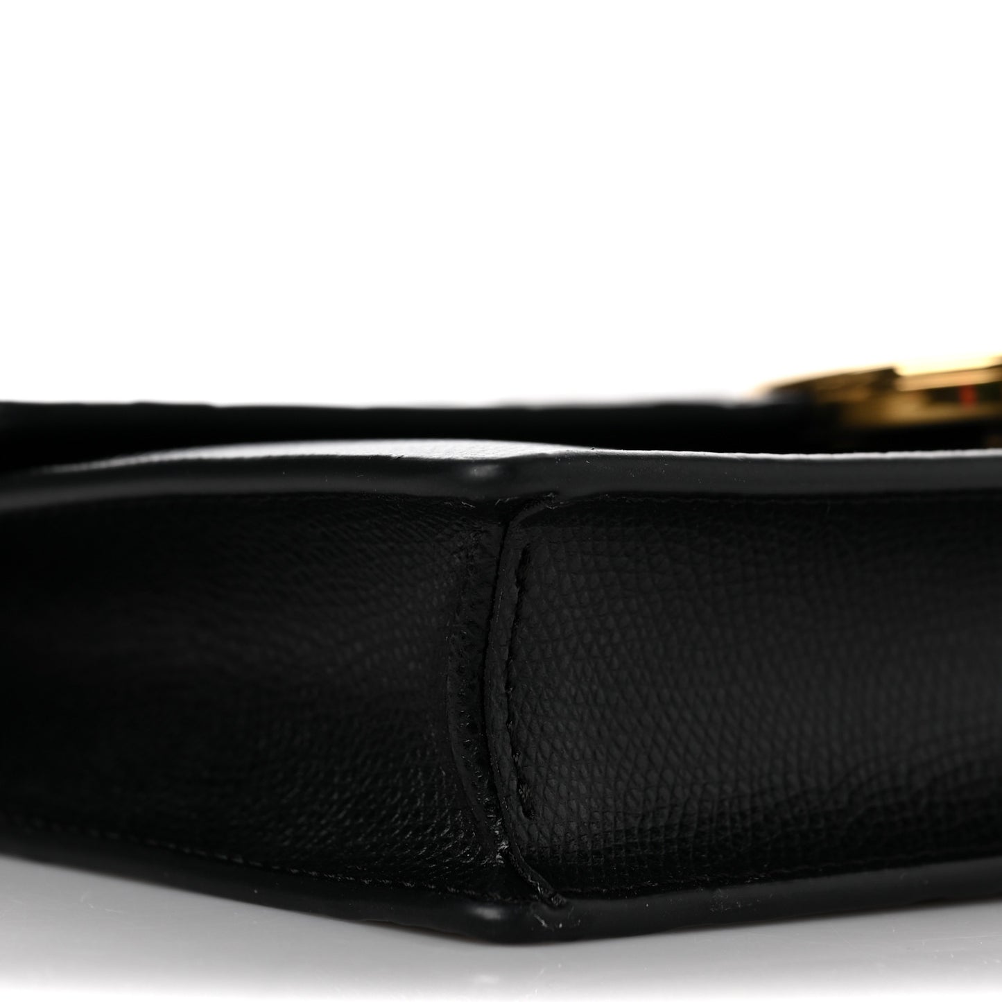 Vitello Cruise F is Fendi Bi-Color FF 1974 Embossed Medium Envelope Wallet On Chain Black Maya