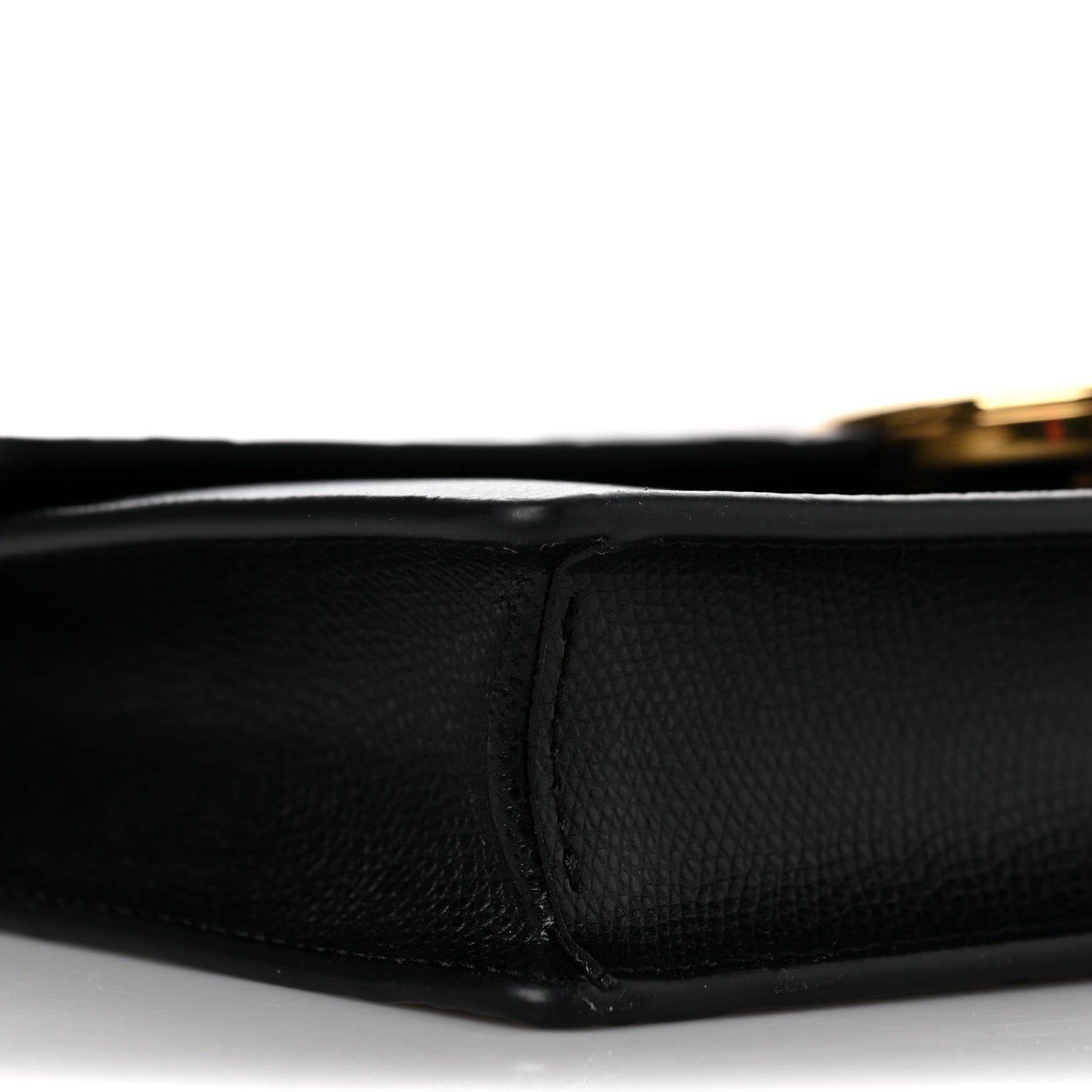 Fendi Vitello Cruise F is Fendi Bi-Color FF 1974 Embossed Medium Envelope Wallet On Chain Black Maya 8 of 11