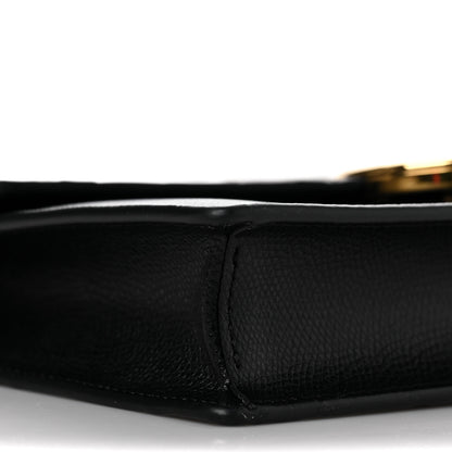 Fendi Vitello Cruise F is Fendi Bi-Color FF 1974 Embossed Medium Envelope Wallet On Chain Black Maya 8 of 11