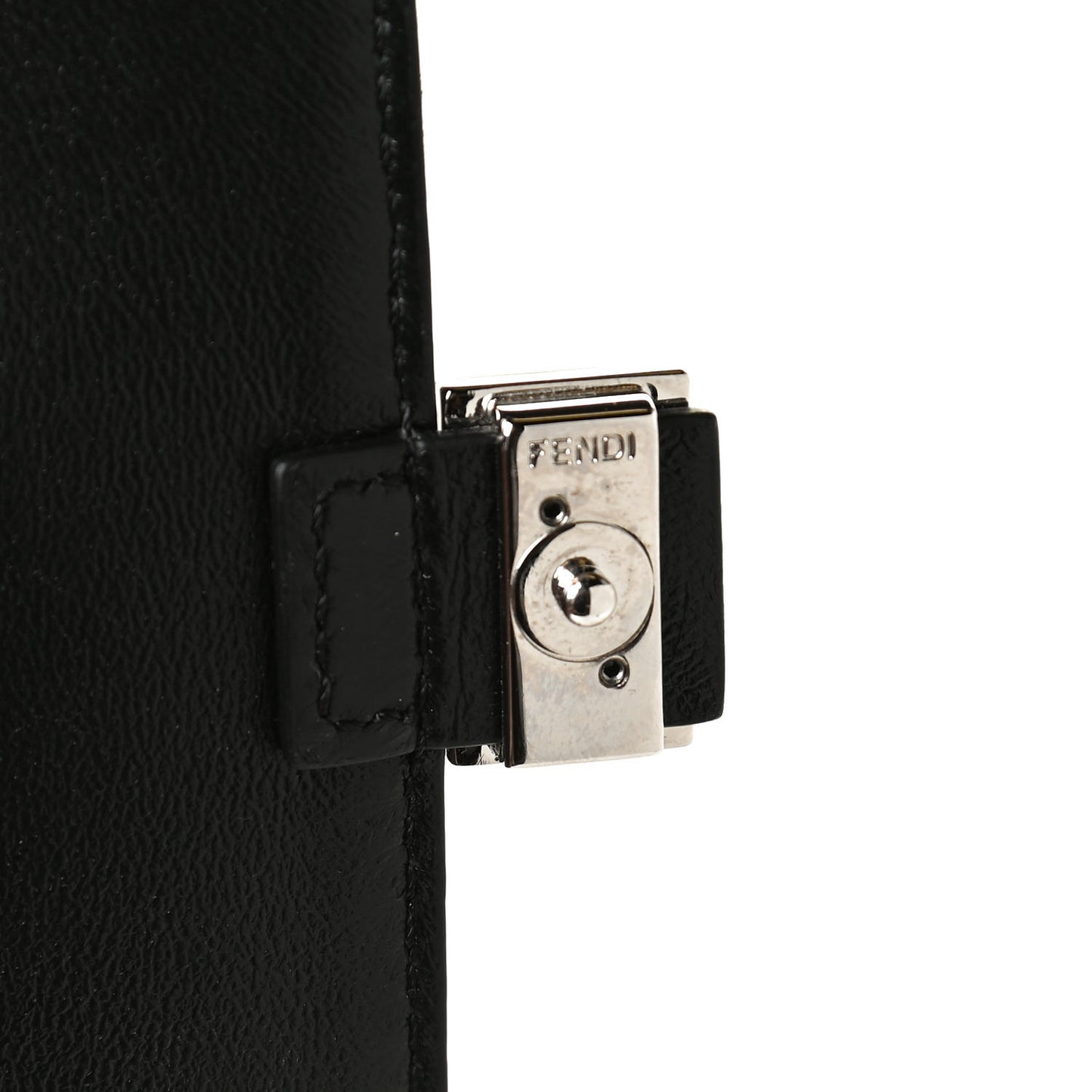 Fabric Jacquard FF 1974 Nano Baguette Charm Tobacco Moro Black