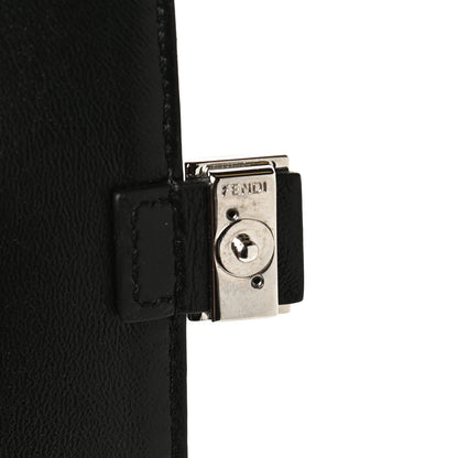 Fendi Fabric Jacquard FF 1974 Nano Baguette Charm Tobacco Moro Black 6 of 10
