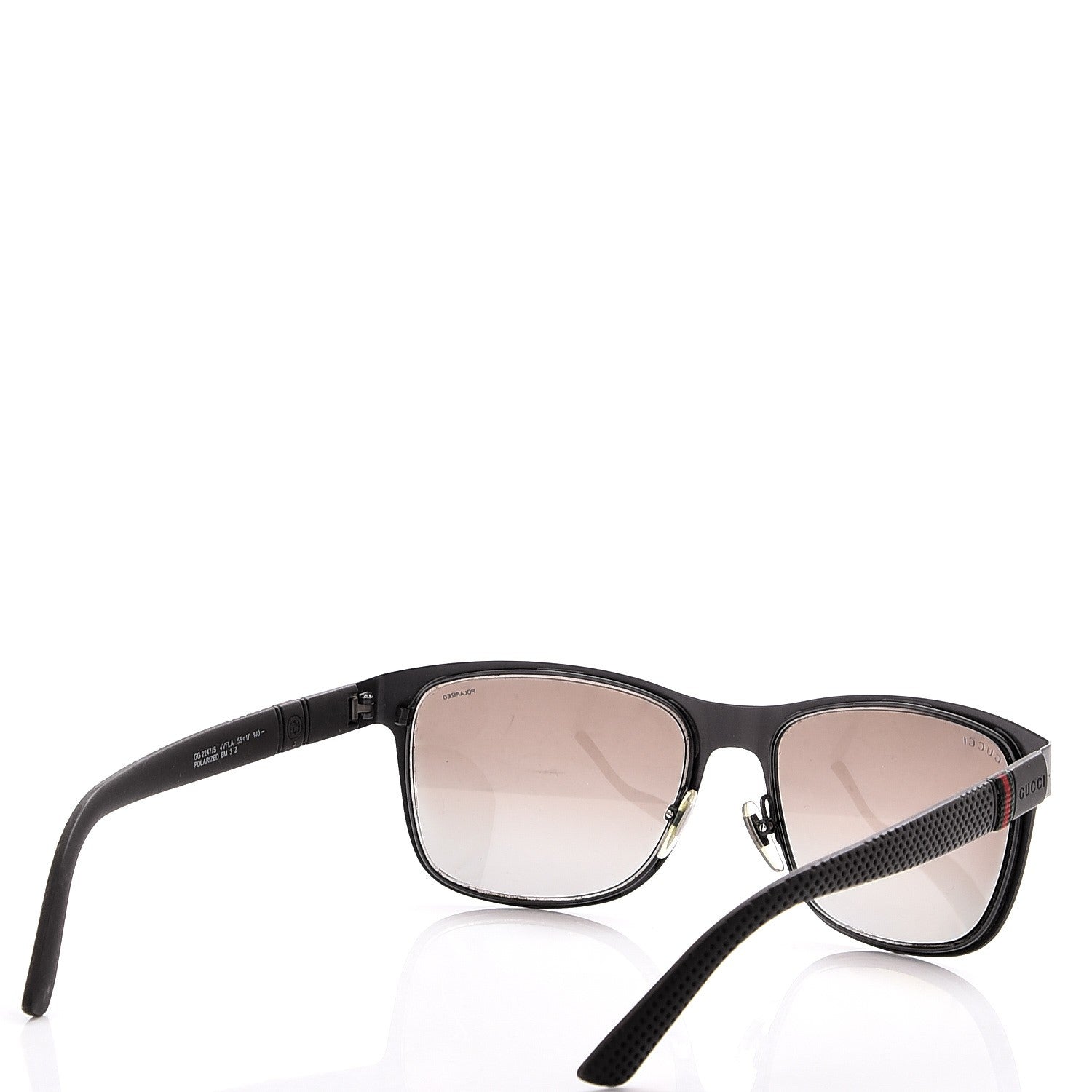 Gucci Polarized Web Sunglasses GG2247/S Matte Black 4 of 8