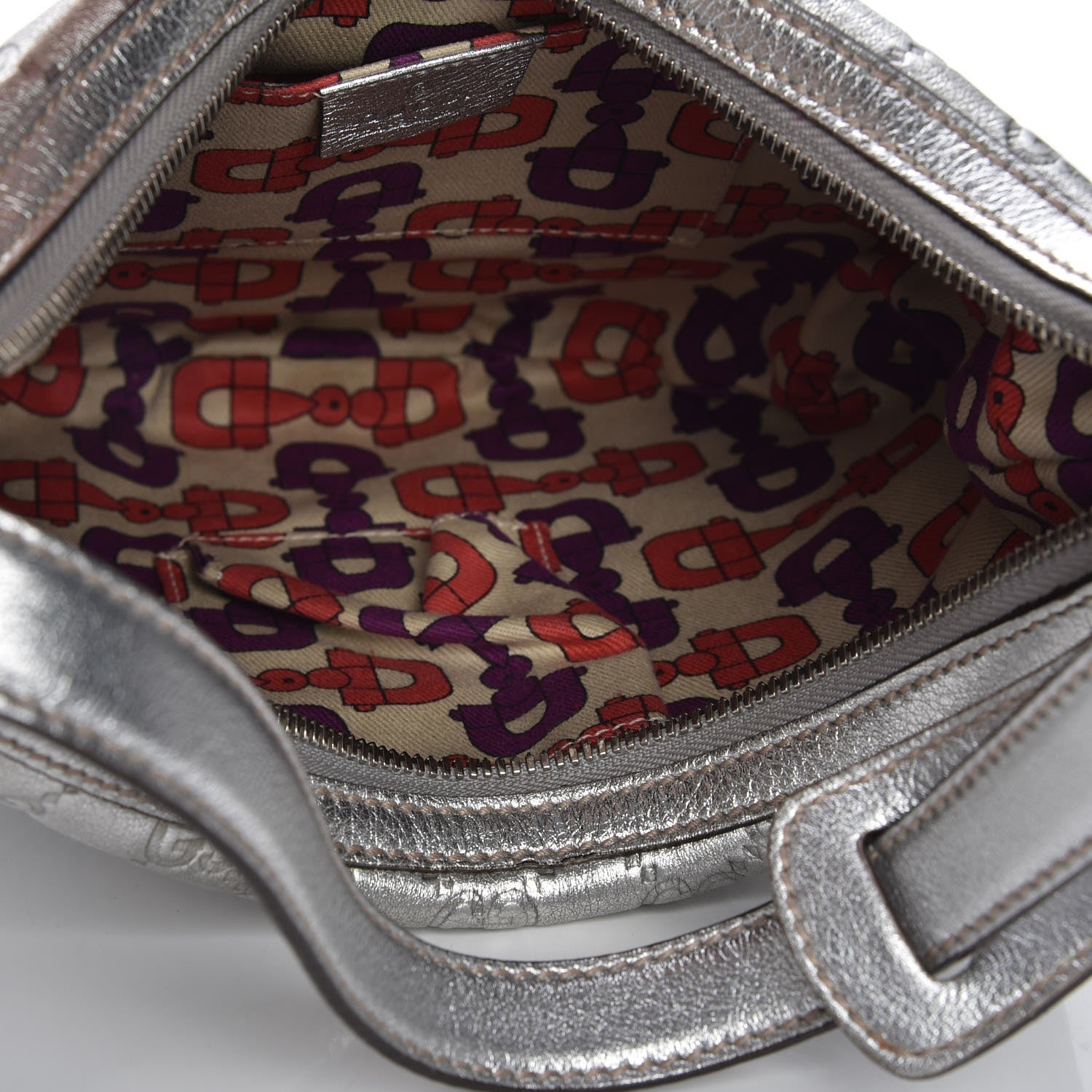 Gucci Guccissima Small Princy Hobo Silver 5 of 7