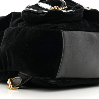 Saint Laurent Velvet Calfskin Small Festival Backpack Black 11 of 13