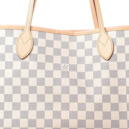 Louis Vuitton Damier Azur Neo Neverfull MM Rose Ballerine 10 of 10