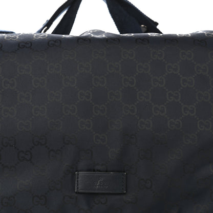 Gucci Nylon Monogram Messenger Diaper Bag Navy 8 of 12