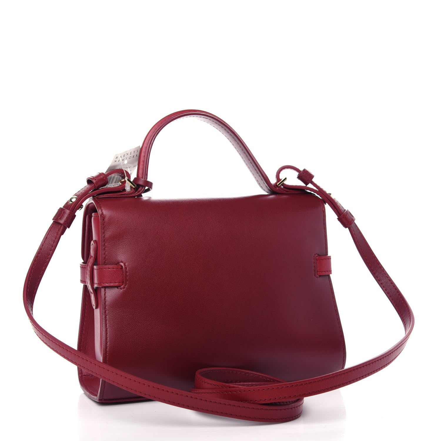 Delvaux Calfskin Mini Tempete Satchel Red 3 of 10