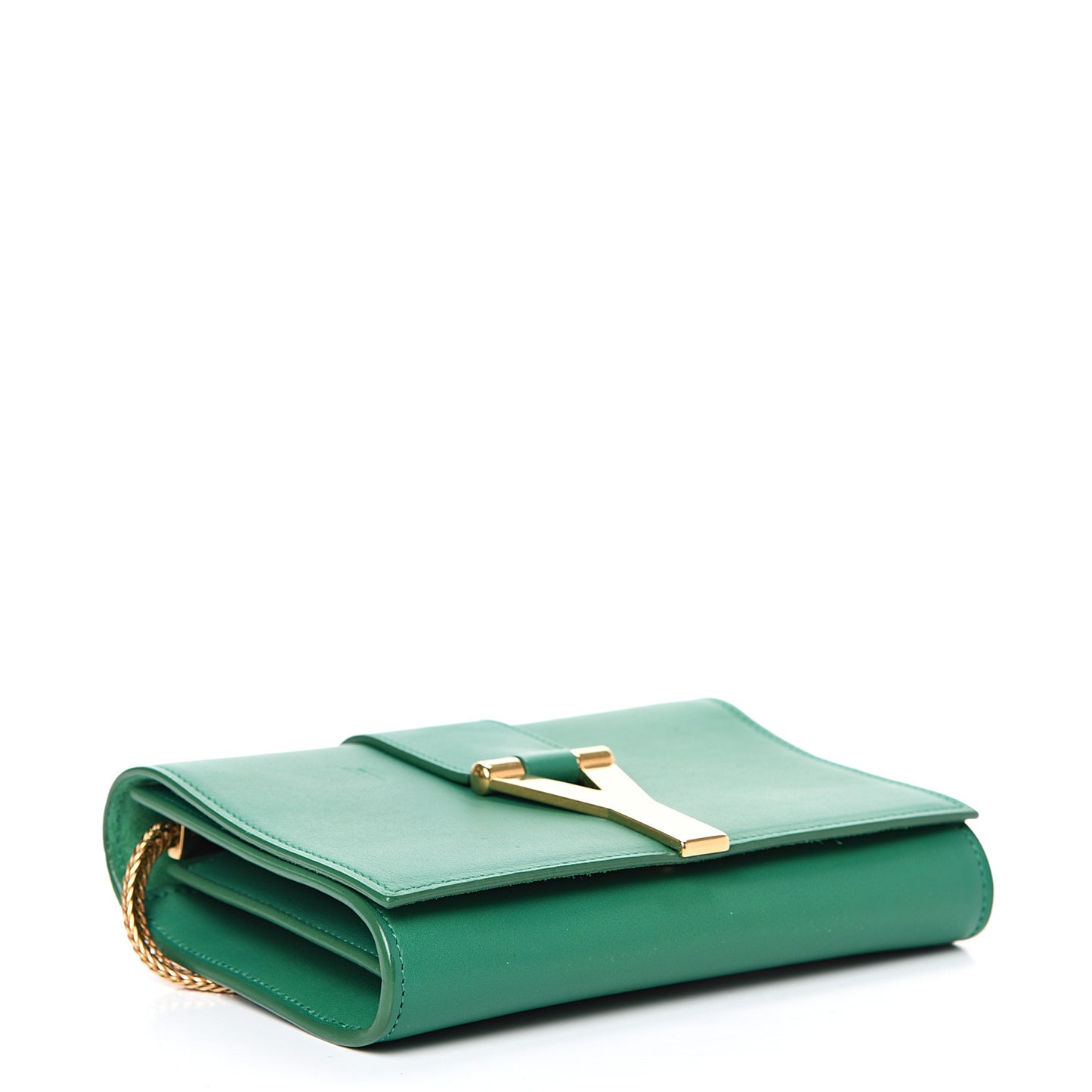 Calfskin Small Classic Y Satchel Green