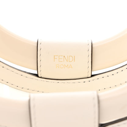 Fendi TPU FF Vitello Century Plexiglass Small Runaway Shopper Tote White 6 of 15