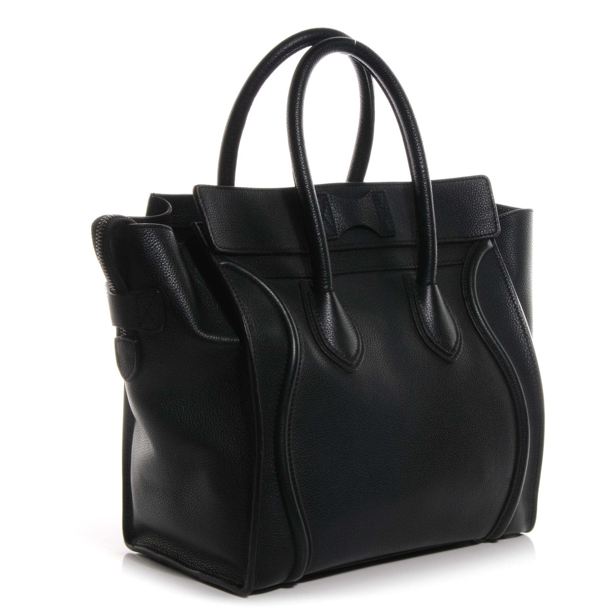 Celine Drummed Mini Luggage Black 3 of 9