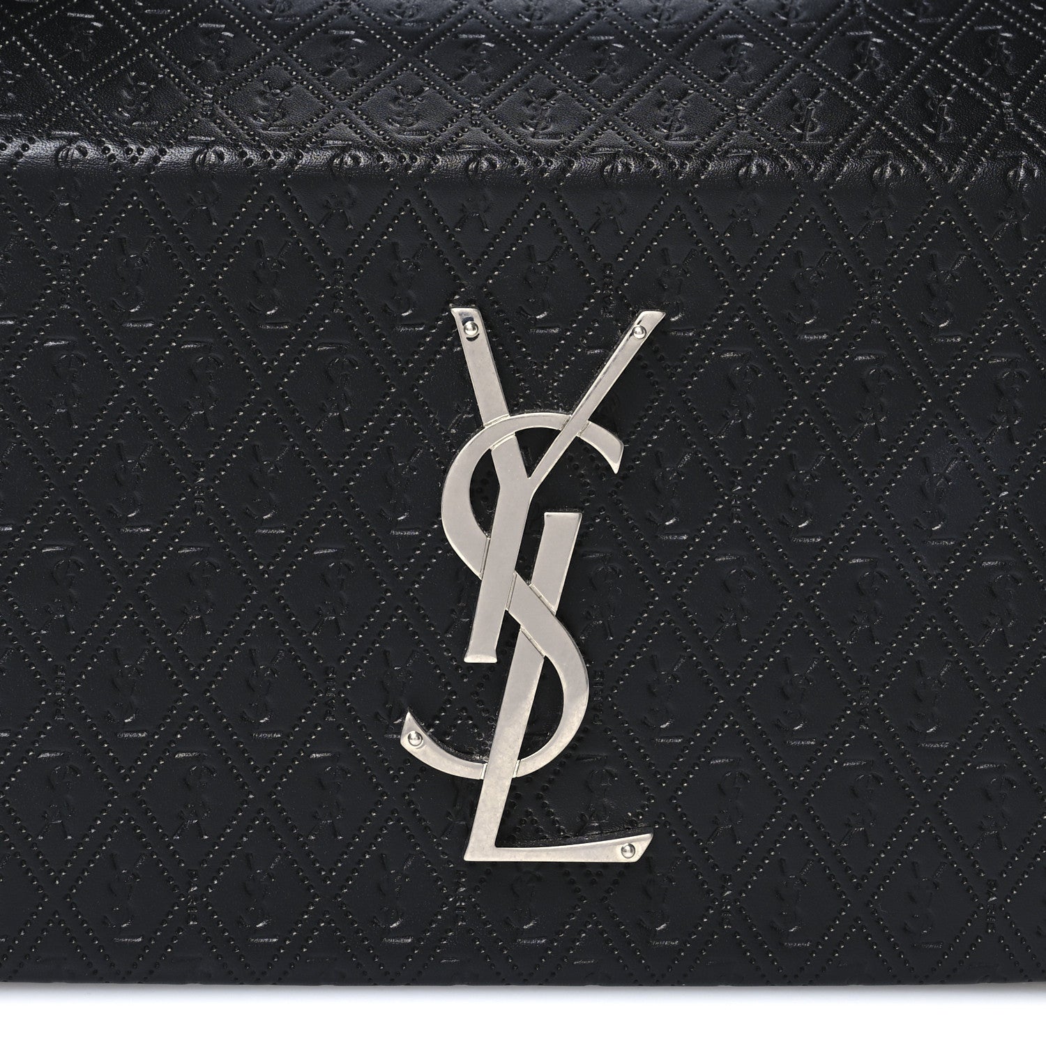Saint Laurent Calfskin Monogram Take Away Box Black 8 of 11