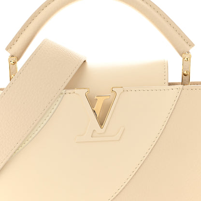Louis Vuitton Taurillon Gelato Capucines BB Tonal Vanilla Beige 7 of 11